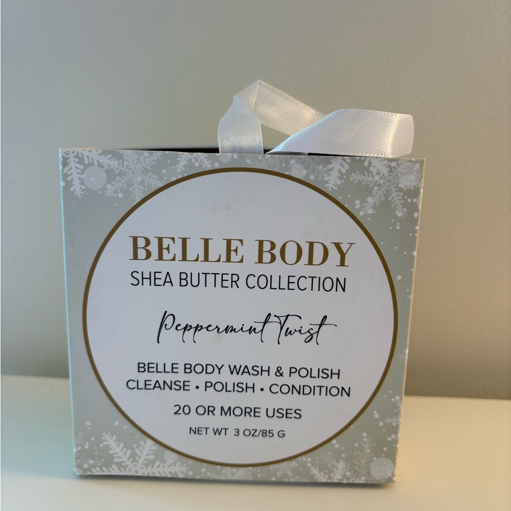 Belle Body Peppermint Twist Body Wash & Polish - White